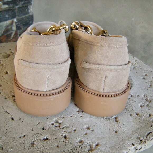 Steve Madden Size 8M Karmne Beige/tan Suede Loafers Classic Casual/Business - Picture 3 of 7